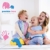 Premium Baby Hand und Fußabdruck Set von Pookie Boo zum selber machen - mit Echtholz Bilderrahmen, Acrylglas & Platzhalter für 2 Babyfotos - Perfekte Geschenkidee für Kleinkinder, Mütter und Väter - 5