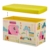 Relaxdays Sitzbox Kinder, Faltbare Aufbewahrungsbox mit Stauraum, Deckel, Motiv Tiere, Jungen & Mädchen, 50 Liter, gelb, 36 x 60,5 x 30,5 cm - 6