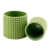 Set von 2 pistazie grün Keramik Hobnail Strukturierte Pflanzgefäße, Vintage Blumentöpfe - 3