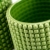 Set von 2 pistazie grün Keramik Hobnail Strukturierte Pflanzgefäße, Vintage Blumentöpfe - 4