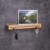 Woods Schlüsselbrett Holz mit Ablage I Nut - Schlüsselhalter modern I Wanddekoration aus Holz handgefertigt in Bayern I Schlüsselleiste Landhaus Design I Schlüsselboard aus Holz 30 cm Eiche - 1