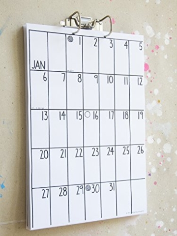 DIN A3 Wandkalender (18 Monate Laufzeit) z.B. Jan 2020 - Jun 2021 - 3