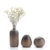T4U Keramik Blumenvasen Klein für Einzelblüten, Japanischer Stil Dekovasen 3er-Set - 1
