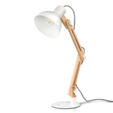 tomons LED Leselampe im klassichen Holz-Design, Schreibtischlampe, Tischleuchte Verstellbare, Lampe mit verstellbarem Arm, Augenfreundliche Leselampe, Arbeitsleuchte, Bürolampe, Nachttischlampe - 1