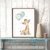 artpin® Poster Kinderzimmer Deko - Bilder Babyzimmer Mint Grau für Junge Mädchen - Safari Dschungel Tierposter Luftballon P63 - 7