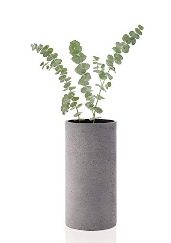 Blomus Coluna Vase, Beton, hellgrau, H 24 cm, Ø 12 cm - 1