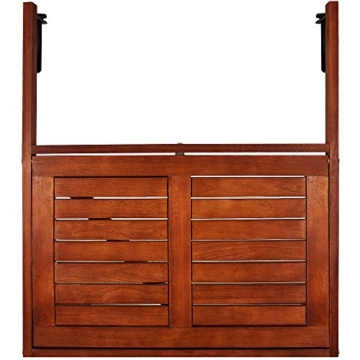 Deuba Balkonhängetisch Klappbar FSC®-zertifiziertes Akazienholz Hängend 64 x 45 cm Balkontisch Hängetisch Balkon Geländer - 2