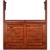 Deuba Balkonhängetisch Klappbar FSC®-zertifiziertes Akazienholz Hängend 64 x 45 cm Balkontisch Hängetisch Balkon Geländer - 2