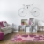 Kinderteppich Mädchen Kinderzimmer Blumen Design komplett umkettelt strapazierfähig pflegeleicht – hellrosa 80 x 150 cm - 8