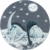 Kinderteppich Motiv niedliche Dinosaurier Sterne und Mond Blau Grau Weiß Farben, Größe:120x170 cm, Farbe:Blau - 2