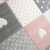 Kinderteppich Spielteppich Teppich Kinderzimmer Babyteppich mit Herz Stern in Rosa Weiss Grau Größe 80x150 cm - 4