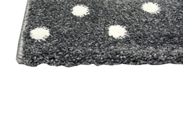 Kinderteppich Teppich Kinderzimmer Babyteppich Stern Mond in Blau Türkis Grau Creme Größe 120x170 cm - 3