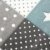 Kinderteppich Teppich Kinderzimmer Babyteppich Stern Mond in Blau Türkis Grau Creme Größe 120x170 cm - 5