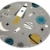 Merinos Kinderteppich Weltraum Lernteppich mit Raumschiff Sternen und Planeten in Grau Größe 120x170 cm - 4