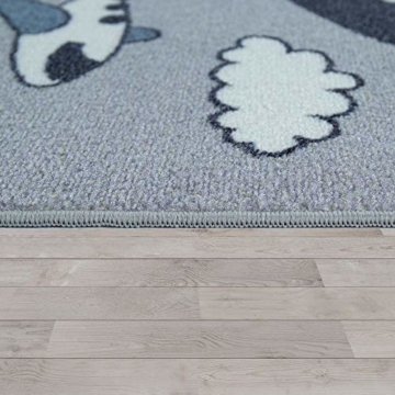 Paco Home Kinder-Teppich, Spiel-Teppich Für Kinderzimmer, Hüpfkästchen und Straßen, Grau, Grösse:160x220 cm - 3