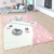 Paco Home Kinderteppich Kinderzimmer Moderne Pastell Farben, Niedliche Motive, 3D Effekt, Grösse:140x200 cm, Farbe:Grau - 3
