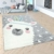 Paco Home Kinderteppich Kinderzimmer Moderne Pastell Farben, Niedliche Motive, 3D Effekt, Grösse:140x200 cm, Farbe:Grau - 5
