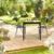 Relaxdays Gartentisch quadratisch, Holzoptik, Esstisch Garten, Balkon, Terrasse, 74,5x77,5x77,5cm, Balkontisch, braun - 6