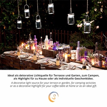 SONNENGLAS Classic 1000ml | Original Solarlampe/Solar-Laterne im Einmachglas aus Südafrika (inkl. USB) | warmweiß | Fair Trade | Bekannt aus Pro7 Galileo - 2