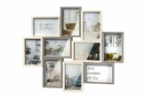 Bilderrahmen-Collage - Gray - Holz - weiß Natur - 10 Bilder - 55x46 cm - 1