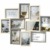 Bilderrahmen-Collage - Gray - Holz - weiß Natur - 10 Bilder - 55x46 cm - 1