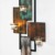 DanDiBo Wandteelichthalter Abstrakt Metall Wand Schwarz 61 cm Teelichthalter Kerzenhalter Wandkerzenhalter Wandleuchter - 6