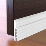 Selbstklebende Tür Türdichtung - YIAHIC Dichtungsstreifen Zugluftstopper gegen Insekt Ersatzdichtung Wetterfest Blocker Schalldichtung Silikon Türstopper (100 * 5 cm, Weiß) - 1